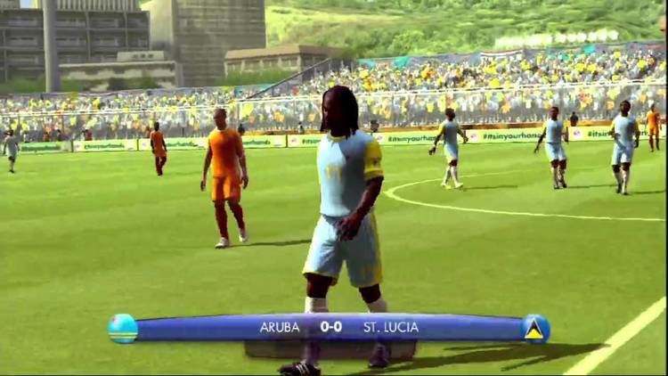 Aruba national football team FIFA Digital World Cup 2014 Qualification Aruba Saint Lucia YouTube