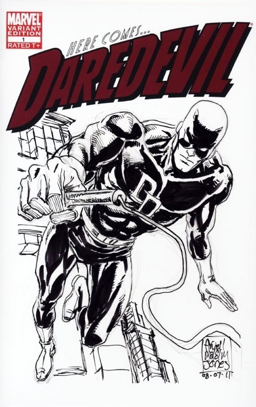 Arvell Jones Daredevil The Man Without Fear Daredevil 1 Sketch