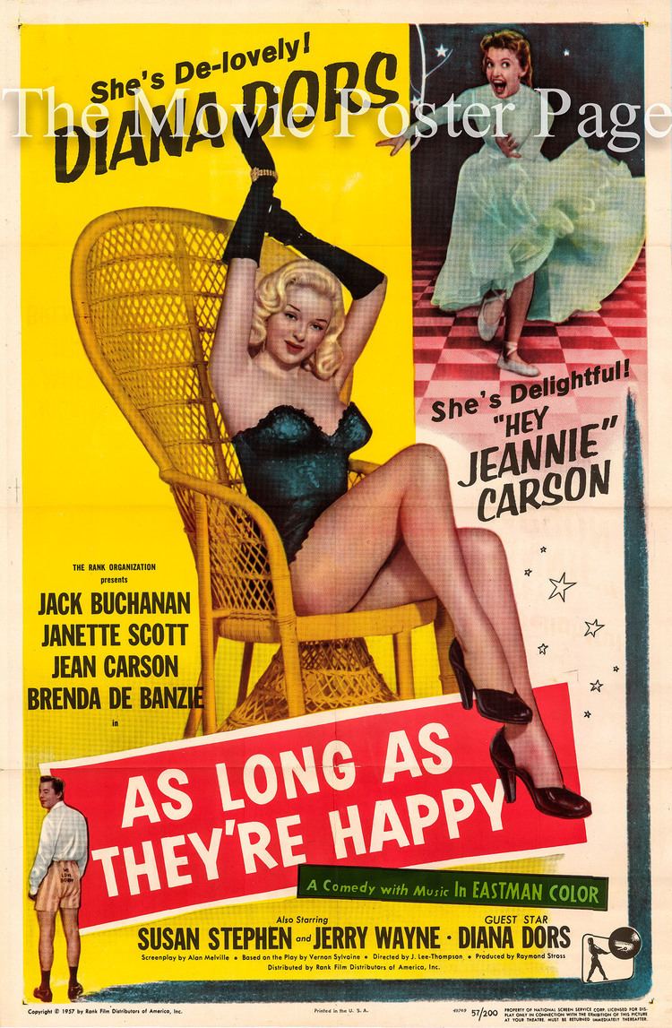 As Long as They're Happy As Long as Theyre Happy 1955 Diana Dors US onesheet F EX 125