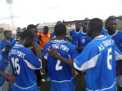 AS Togo-Port 5me JOURNEE DU CHAMPIONNAT DE D1L39AS TOGO PORT REMONTE AU MILIEU