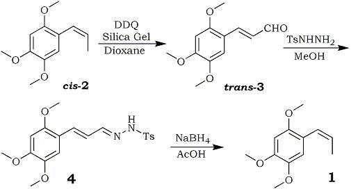 Asarone The Conversion of betaAsarone into 245Trimethoxycinnamaldehyde