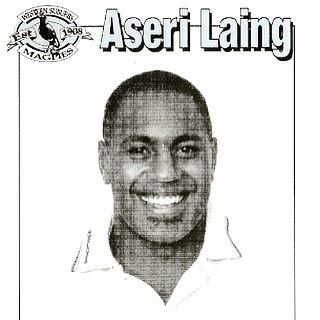 Aseri Laing An old photo of former League player Aseri Laing Laing played for