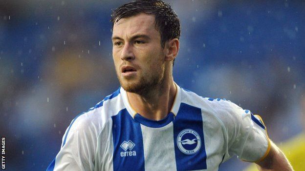 Ashley Barnes BBC Sport Ashley Barnes Brighton forward relieved by