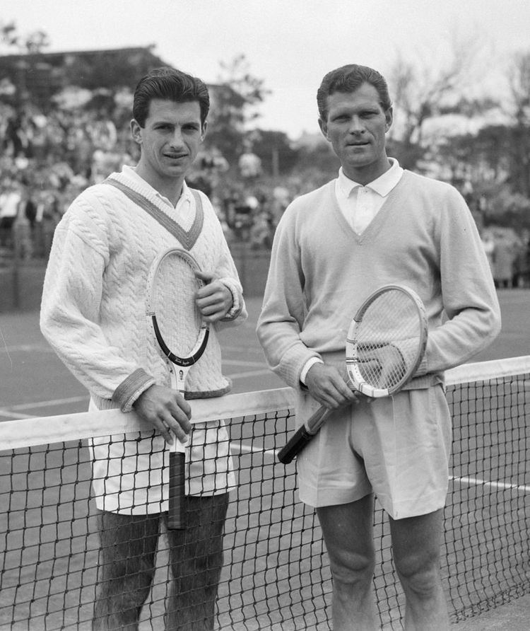 Ashley Cooper (tennis) FileAshley Cooper and Budge Patty 1958jpg Wikimedia Commons