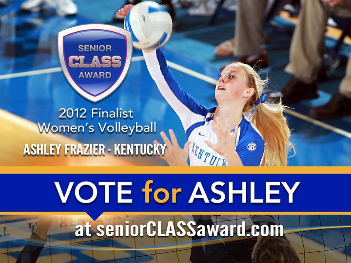 Ashley Frazier Ashley Frazier DI Volleyball 2012 Senior CLASS Award