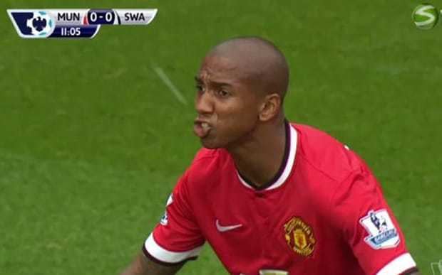 Ashley Young Ashley Young Pigeon did not poo in my mouth Telegraph