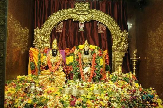 Ashtalakshmi Temple, Hyderabad AADI LAKSHMI AMMA in GOLDEN SAREE Picture of Ashtalakshmi Temple