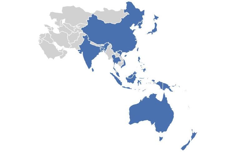Asia l. APAC регион. Asia Pacific. Asia Pacific Region. Азиатско-Тихоокеанский регион флаги.
