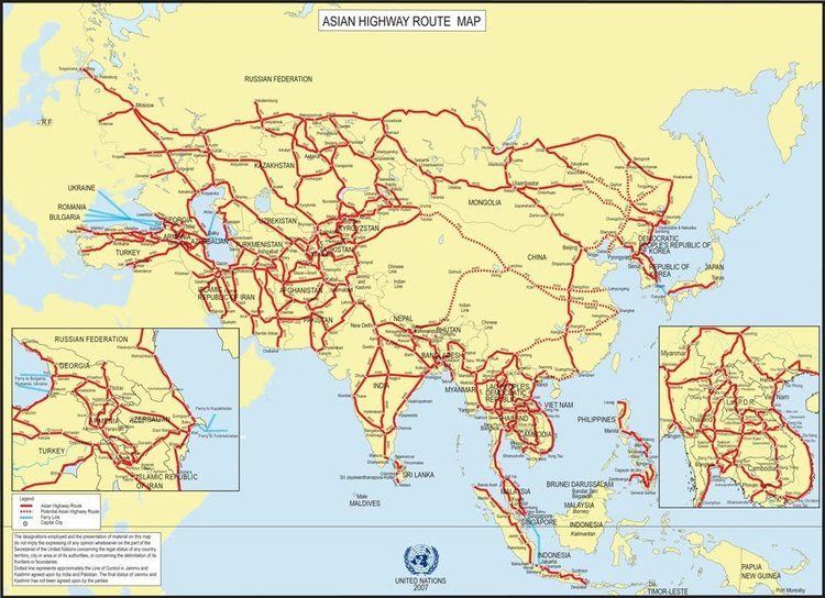 Asian Highway Network TransAsian Highway Indian Ocean Community