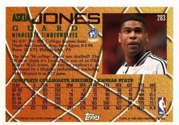 Askia Jones 199495 Topps Basketball 80 Checklist The Trading Card Database