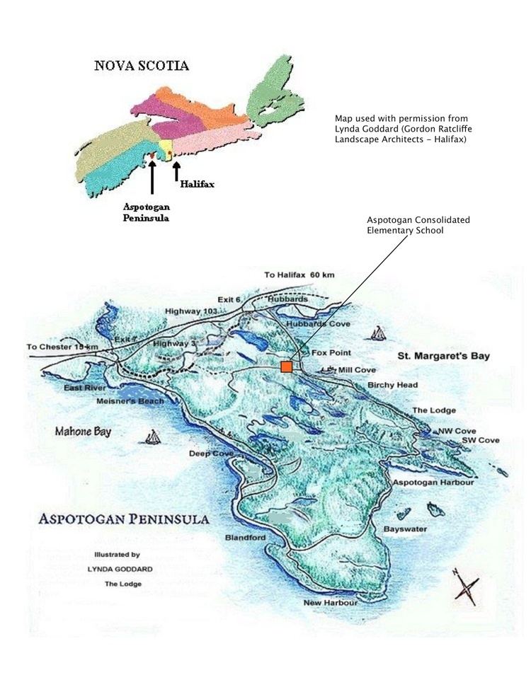 Aspotogan Peninsula Map of Aspotogan Peninsula Aspotogan Consolidated Elementary School