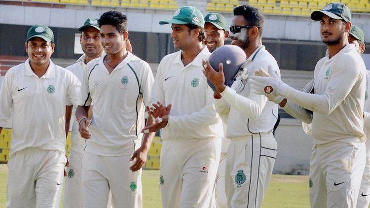 Assam cricket team Arup eightfor puts Assam into semis of the Ranji Trophy Cricket