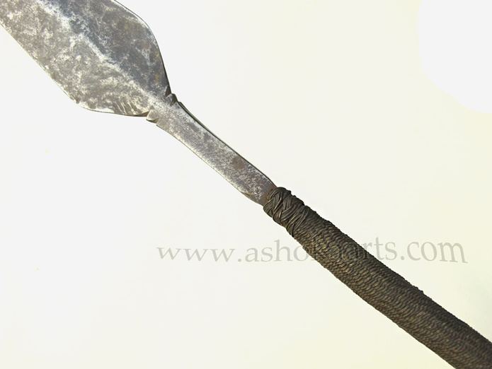 Assegai Magnificent early Nguni Xhosa Assegai Spear fully bound with