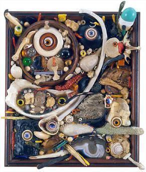 A mixed media assemblage "Forearmed" by Alfonso Ossorio, 1967