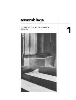 Assemblage (journal)