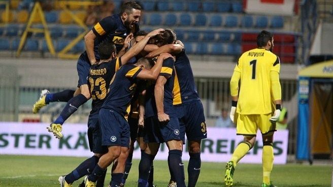 Asteras Tripoli F.C. Asteras Tripolis FC celebrate UEFA Europa League nav UEFAcom