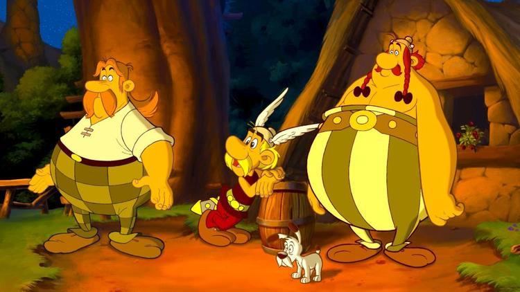 Asterix and the Vikings movie scenes ASTERIX AND THE VIKINGS aka ASTERIX ET LES VIKINGS Abraracourcix Asterix