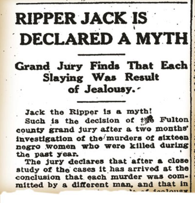 Atlanta Ripper Jack the Ripper