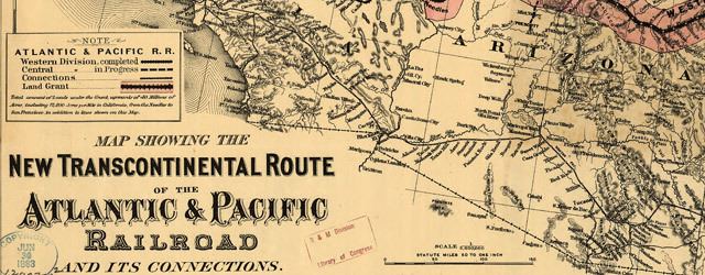 Atlantic and Pacific Railroad Map of the AtlanticPacific Railroad 1883
