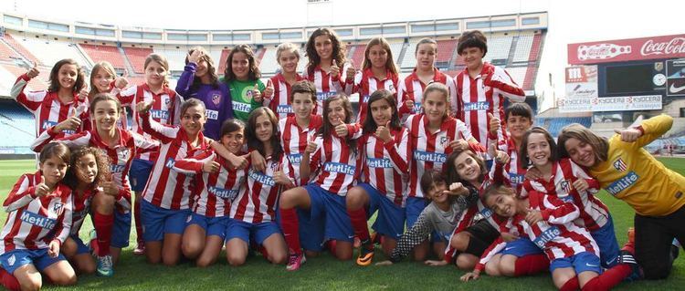 Atlético Madrid Féminas Club Atltico de Madrid Sesin de fotos en el Caldern del Fminas
