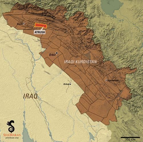 Atrush Field Iraq Atrush3 well confirms field extension 65km to the East
