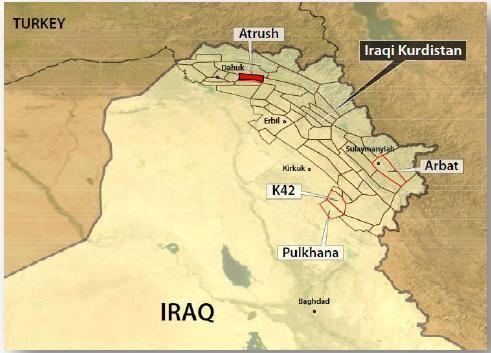 Atrush Field Iraq ShaMaran announces Marathon Oil acquires an interest in the