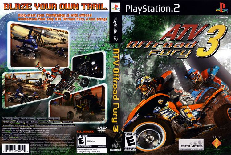 ATV Offroad Fury 3 ATV Offroad Fury 3 Cover Download Sony Playstation 2 Covers The