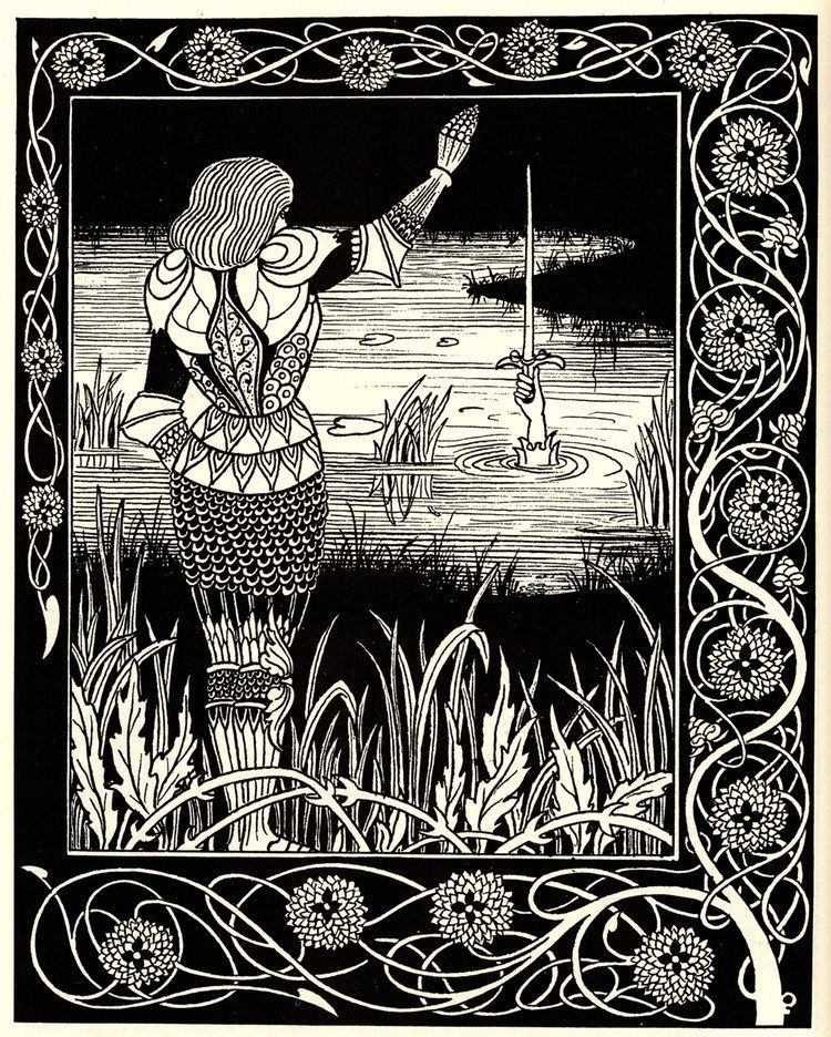 Aubrey Beardsley Excalibur in the Lake Aubrey Beardsley WikiArtorg