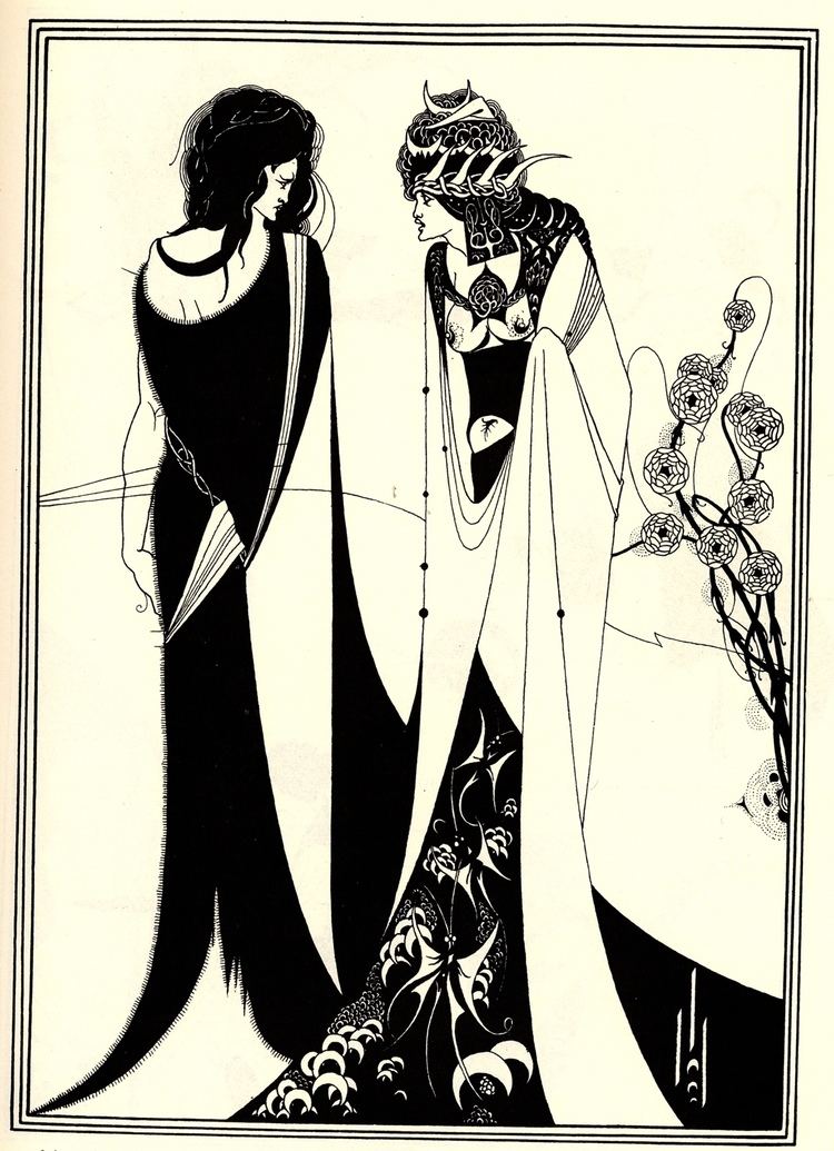 Aubrey Beardsley Salome with her mother Aubrey Beardsley WikiArtorg