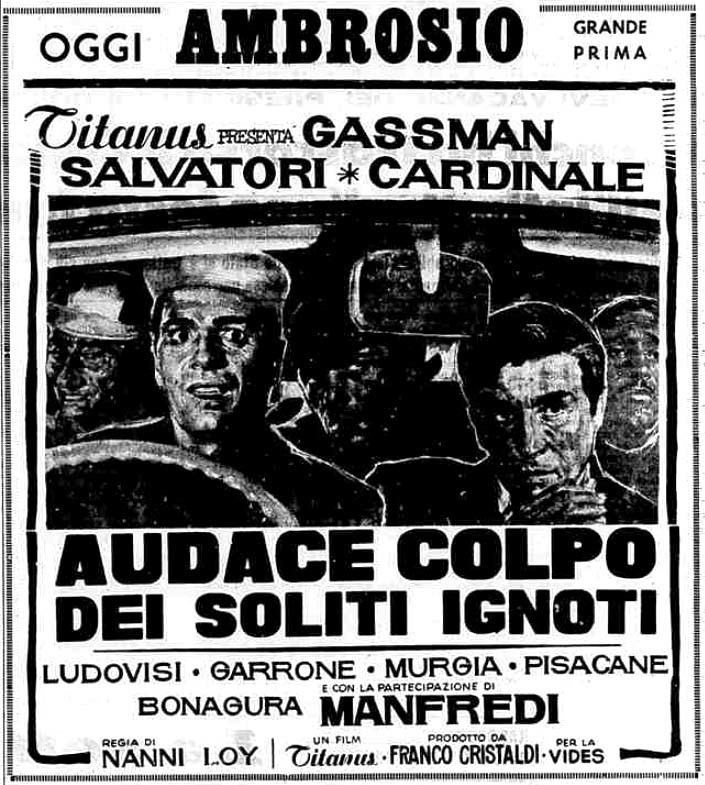 Audace colpo dei soliti ignoti Audace colpo dei soliti ignoti 1959 IPMP Italian Pulp Movie