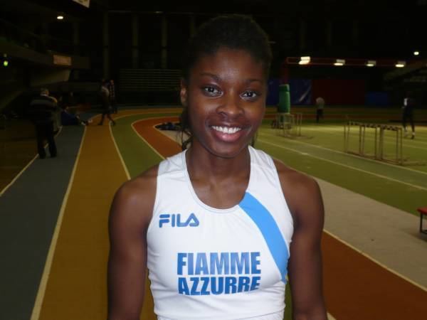 Audrey Alloh Indoor Alloh la piu veloce a Roma alla Bacciotti il