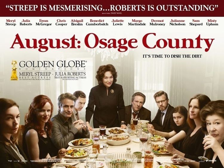 August: Osage County (film) Why I almost liked AUGUST OSAGE COUNTY Calm sea raging undertow