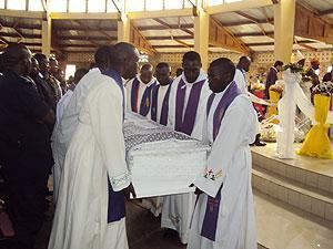 Augustin Misago Bishop Augustin Misago laid to rest The New Times Rwanda