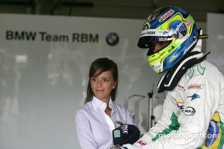 Augusto Farfus Augusto Farfus BMW Team RBM BMW 320si with his wife