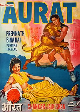 Aurat (1953 film) movie poster