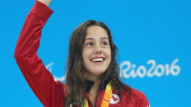 Aurélie Rivard La nageuse Aurlie Rivard sera la portedrapeau du Canada ICI