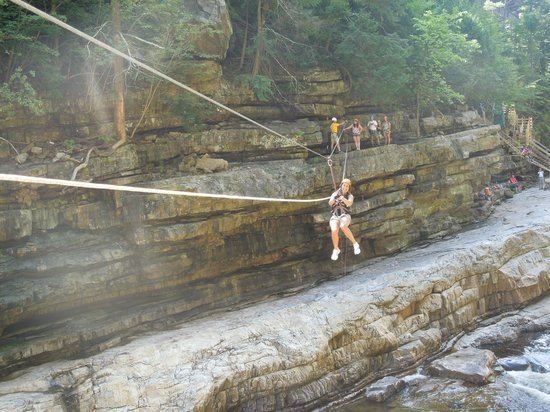 Ausable Chasm (New York) The adventure tour Zipline Picture of Ausable Chasm Keeseville