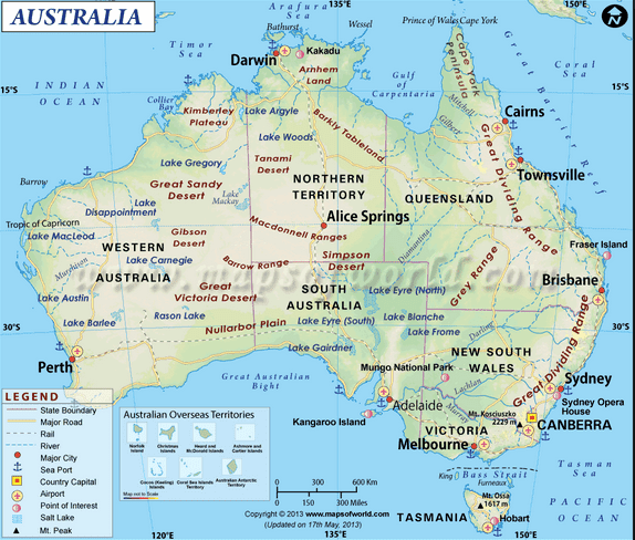 Australia (continent) Australia