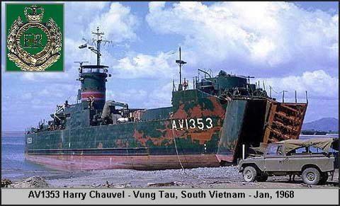 Australian landing ship medium Harry Chauvel (AV 1353) wwwnavsourceorgarchives1014101431501jpg
