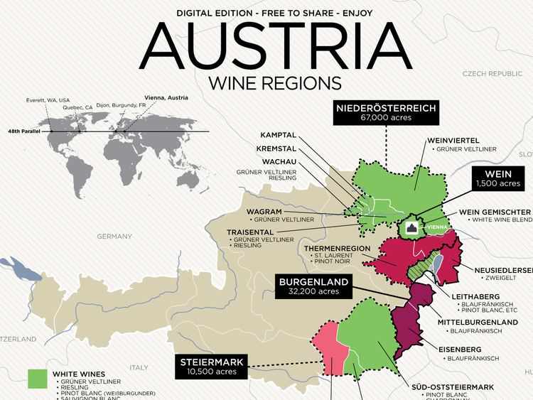 Austrian wine Get to Know Austrian Wine with Map Wine Folly
