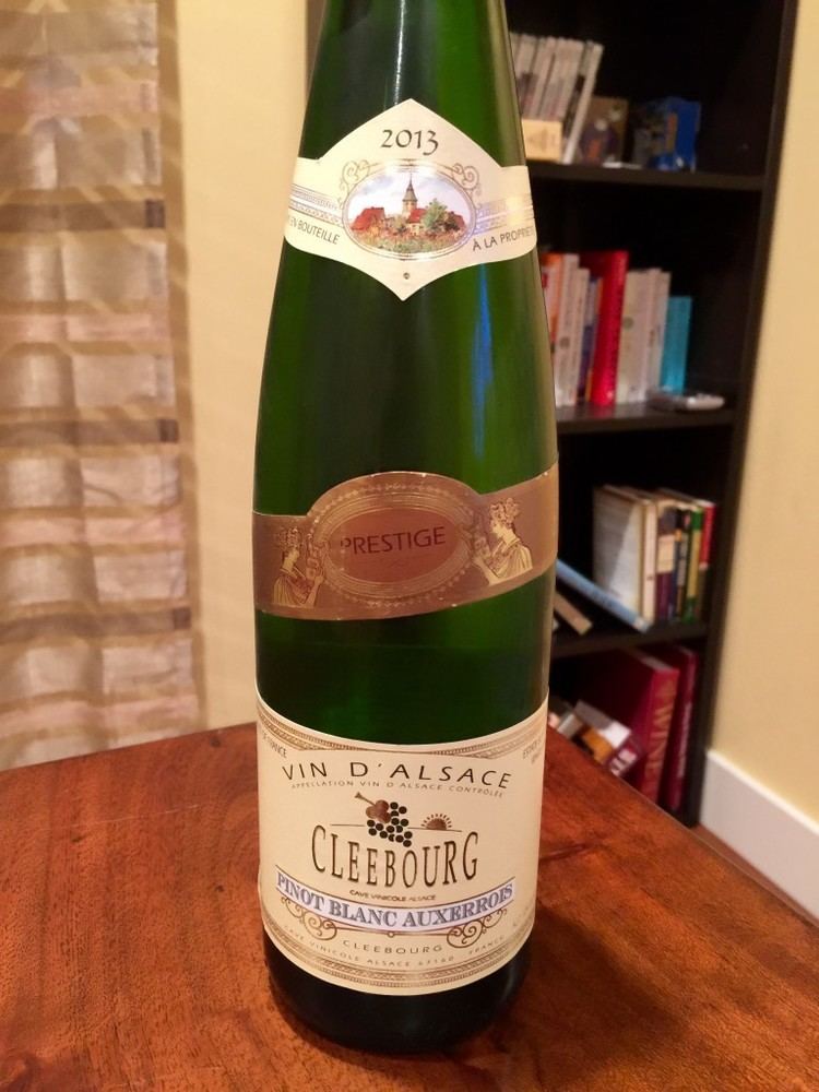 Auxerrois blanc Cleebourg Pinot Blanc Auxerrois 2013 First Pour Wine
