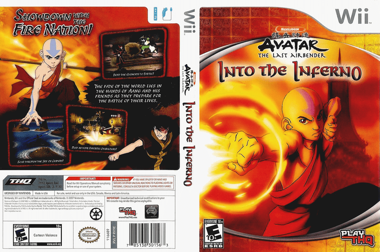 avatar the last airbender into the inferno ds