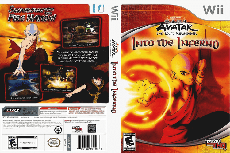 Avatar: The Last Airbender -- Into the Inferno (Sony PlayStation 2, 2008)  New! 752919461402