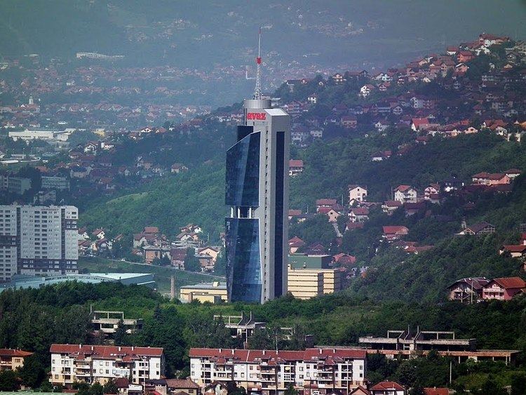 Avaz Twist Tower Sarajevo Avaz Twist Tower inside skyscraper Bosnia and Herzegovina