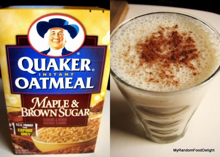 Avena (drink) My Random Food Delight Quaker Instant Oatmeal Maple and Brown