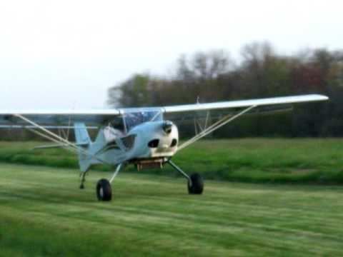 Avid Flyer Avid Flyer C Heavy Hauler landing with tail wind on CT Grass Strip