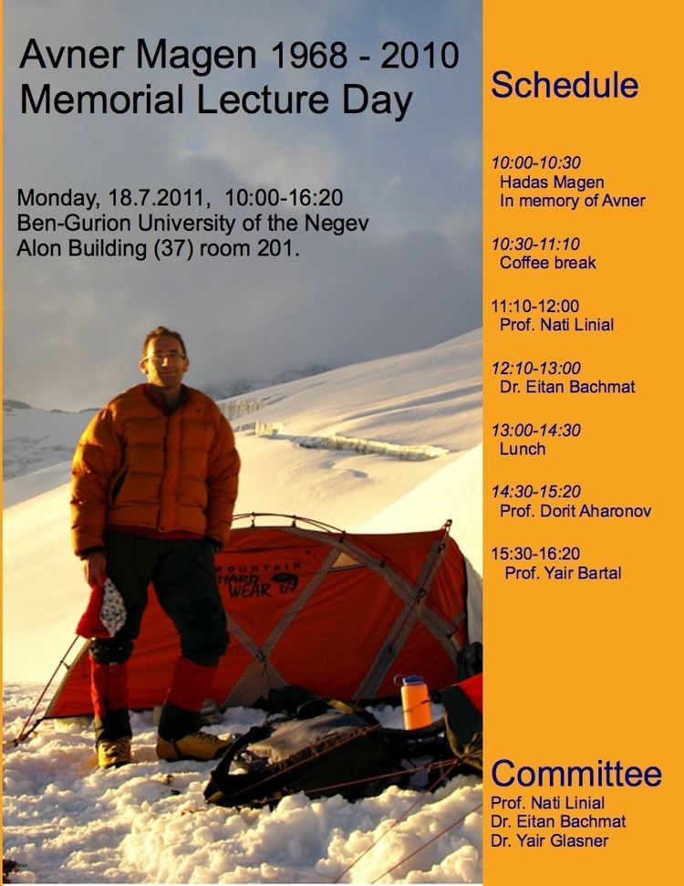 Avner Magen Avner Magen Memorial Lecture Day