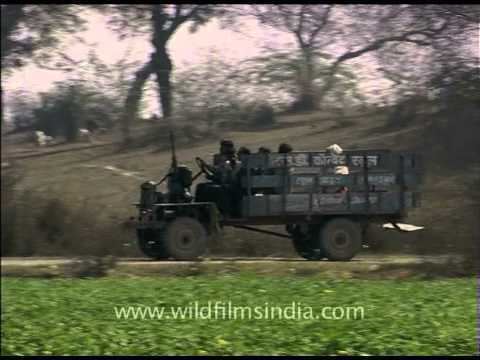 Awagarh Villagers drive a jugaad truck in India YouTube
