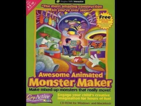 Awesome Animated Monster Maker Awesome Animated Monster Maker 1995 CDROM game YouTube
