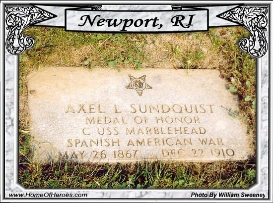 Axel Sundquist Photo of Grave site of MOH Recipient Axel Sundquist